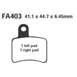 Brake Pads Beta Rev 3 250/27005-07 Rear - FA403