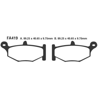 Brake Pads Suzuki GSR600 Reargsx-R 600/750/1000 06-07 - FA419