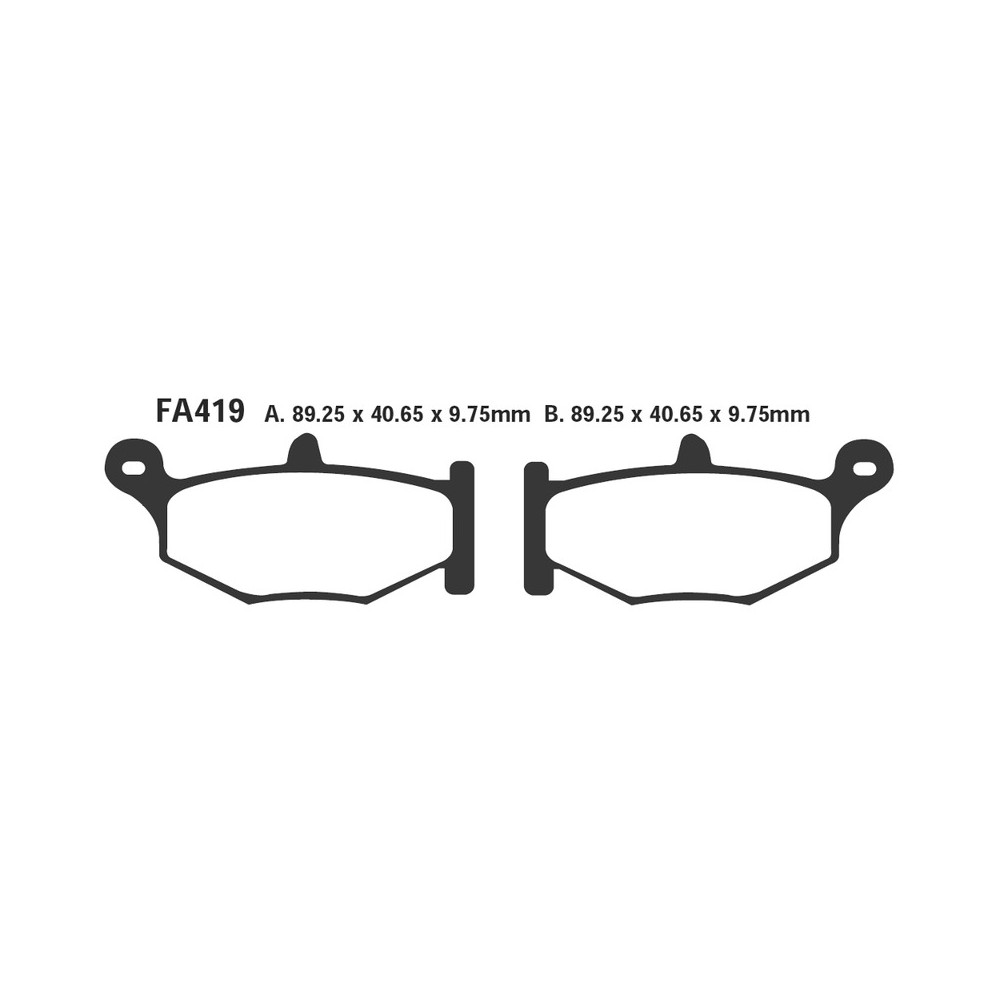 Brake Pads Suzuki GSR600 Reargsx-R 600/750/1000 06-07 - FA419