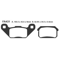 Pastiglie Quadzilla 06- Post. Pastiglie Freno EBC