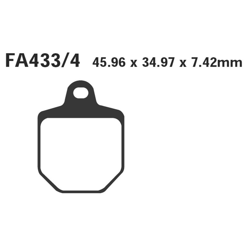 Set Brake Pads Ktm SMR450/560 Front Mescola Organica Moto EBC