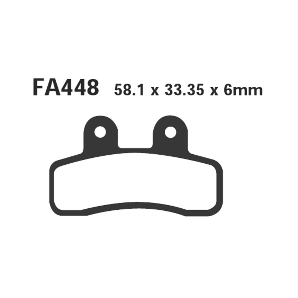 Brake Pads Italjet Pit Jet 1254T 07- Front/Rear Brake Pads EBC