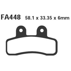 Brake Pads Italjet Pit Jet 1254T 07- Front/Rear Brake Pads EBC
