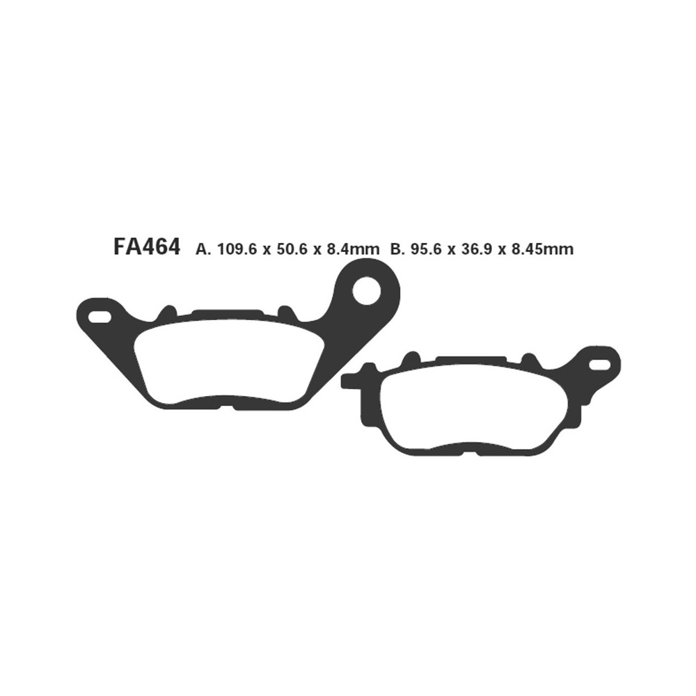 Brake Pads Yamaha Ybr 125 07-Front, Vity 125 08- Front for YAMAHA YBR 125 07- and other model Brake Pads EBC