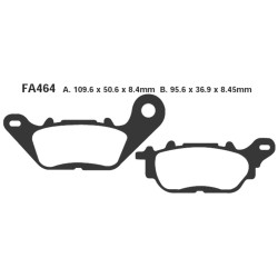 Pastiglie Yamaha Ybr 125 07-Ant, Vity 125 08- Ant. per YAMAHA YBR 125 07- e altri modelli Bremsbeläge EBC