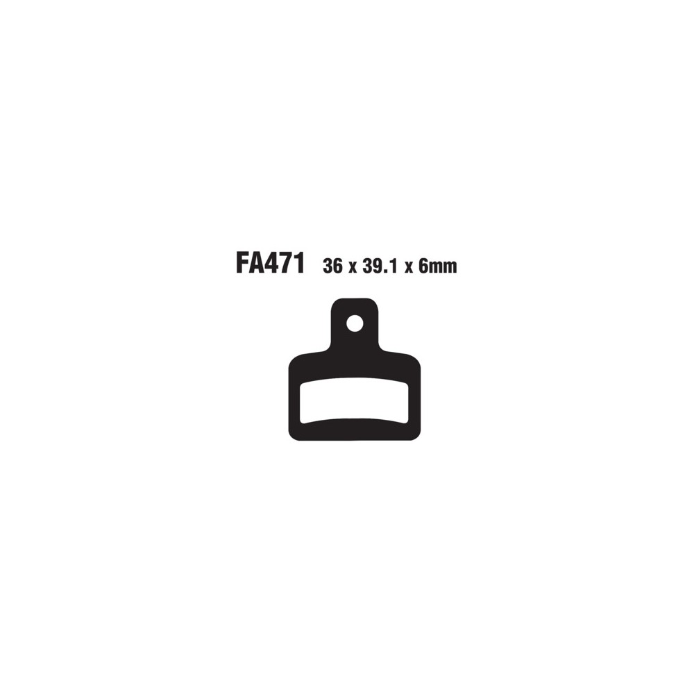 Brake Pads Scorpa 125/250/28003- Rear - FA471