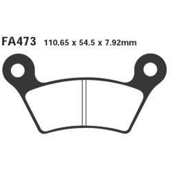 Pastiglie Can-Am Spyder SM508-09 Post. Pastillas de freno EBC