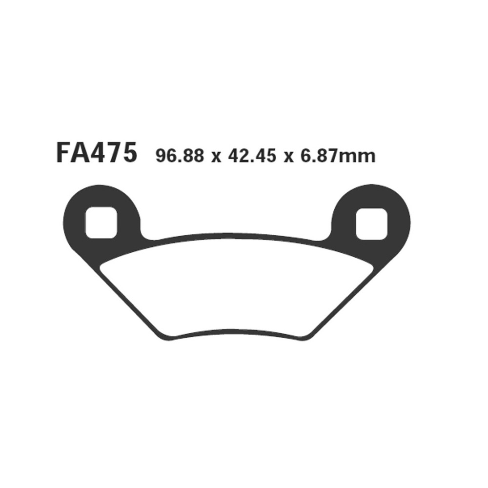 Brake Pads Polaris 500 XP09- Front/Rear for POLARIS Sportsman 500/550/850 09- Brake Pads EBC