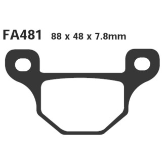 Brake Pads Quadzilla Cuv 300 E08-09 Park Brk Brake Pads EBC