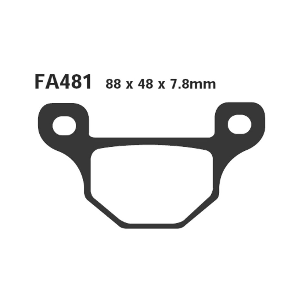 Pastiglie Quadzilla Cuv 300 E08-09 Park Brk Pastiglie Freno EBC