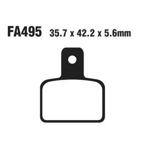 Brake Pads Beta Evo 125/20009- for BETA Evo 125/200/250/290/300 09- Brake Pads EBC