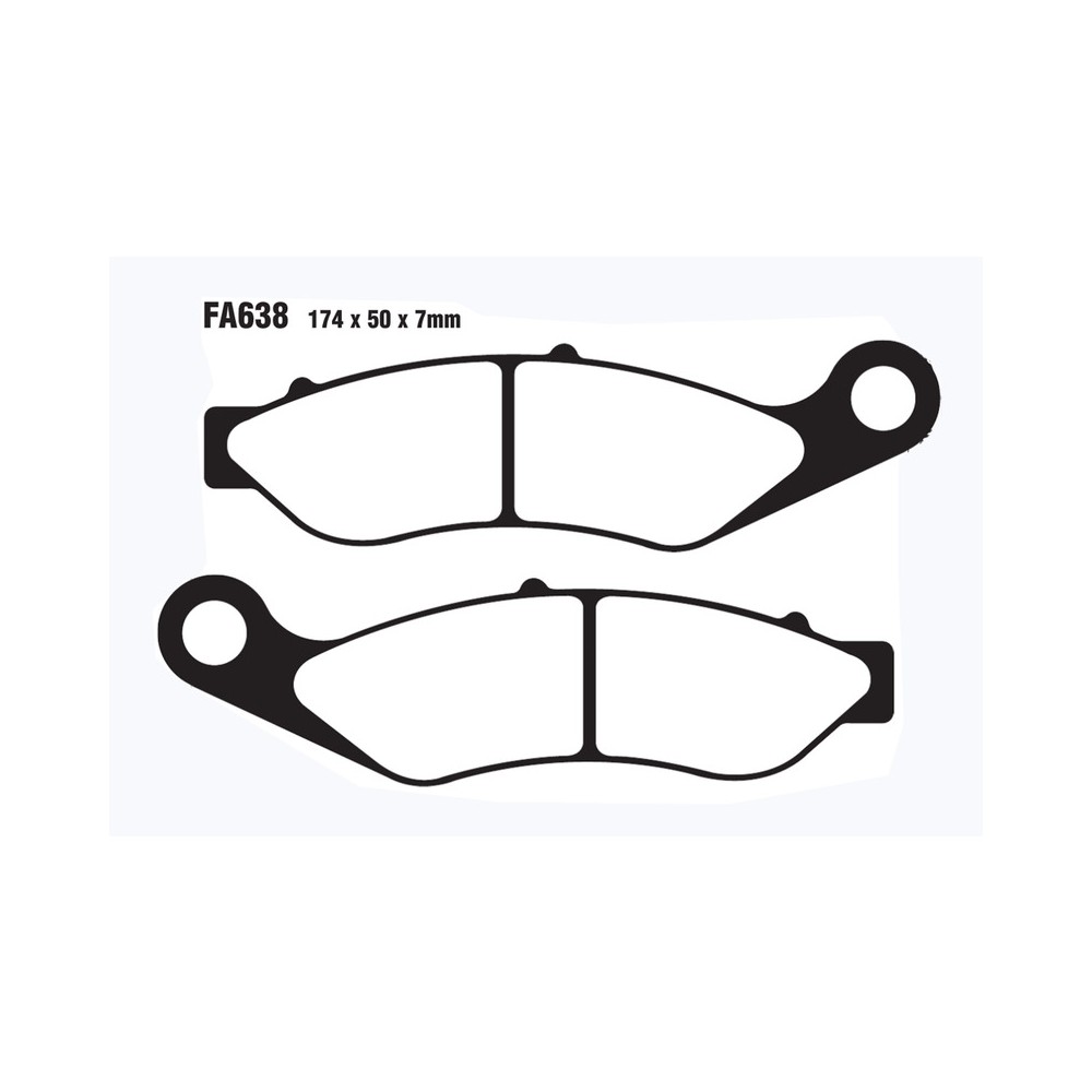 Brake Pads H.D.Trike Tri Glideultra Front 14- - FA638