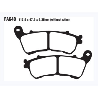 Pastiglie V H.D.Xl 883/120014- Ant. per HARLEY DAVIDSON 883 XL/XL Iron/XL Roadster 14- e altri modelli Bremsbeläge EBC