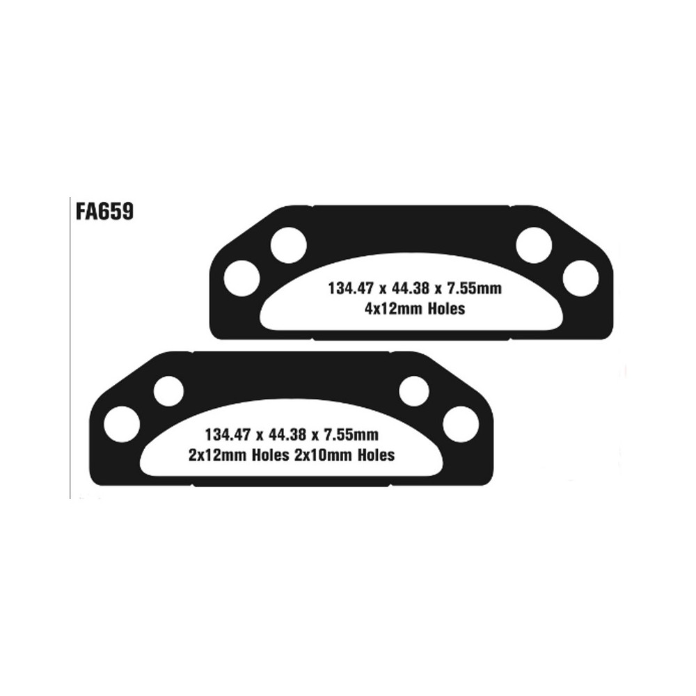 Pastiglie Tt Polaris Ranger 05-16 per POLARIS Ranger 05-16 Pastiglie Freno EBC