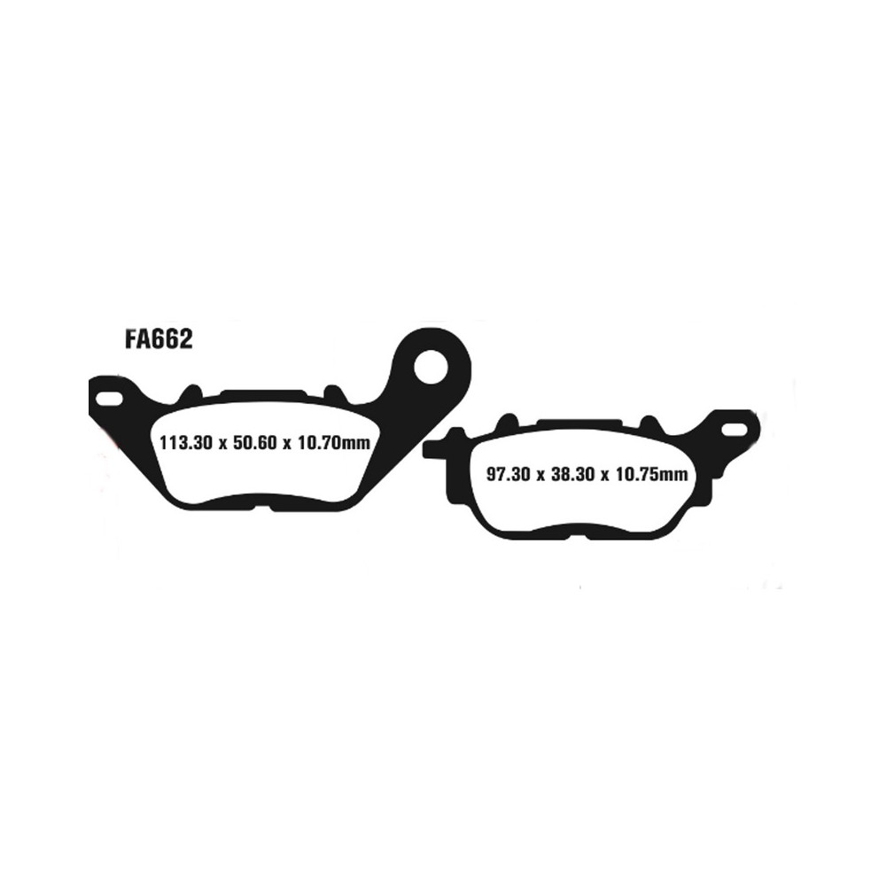 Brake Pads Yamaha Ytz R3 Rear - FA662