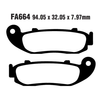 Brake Pads Fa Swm Silver VASE18- Front - FA664