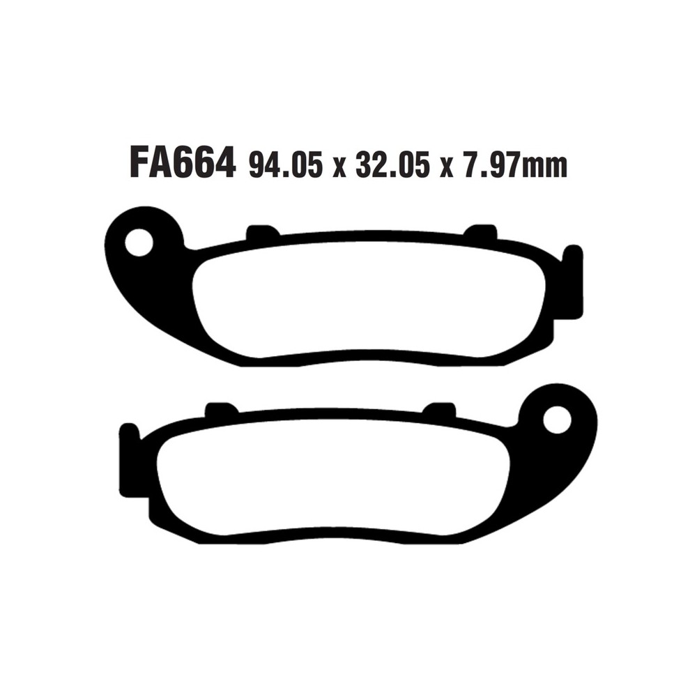 Pastiglie Fa Swm Silver VASE18- Ant. per SWM 440 Gran Turismo/Silver Vase 18- Plaquettes de frein EBC