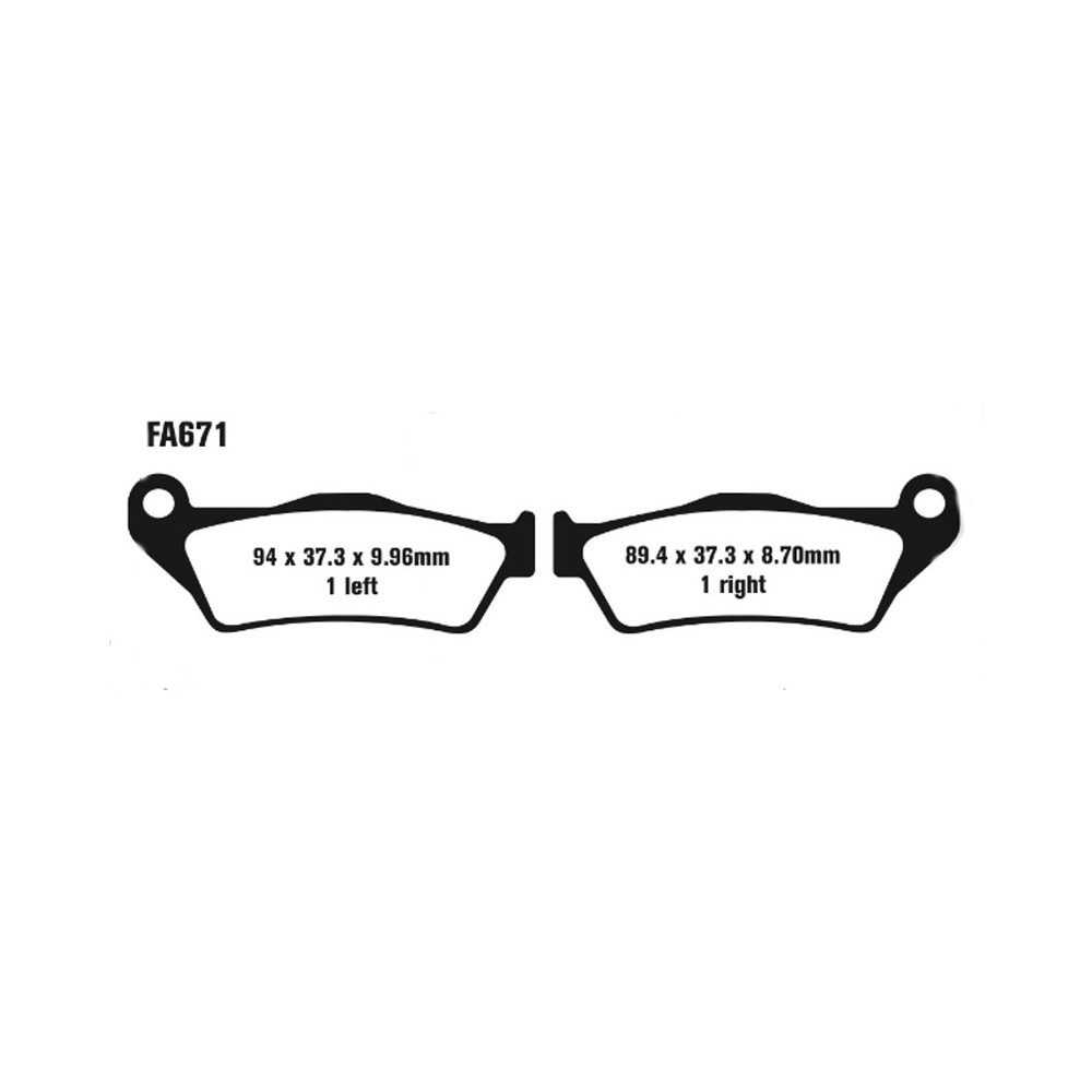 Brake Pads Bmw K1200 07-10K1300 09-15 Rear - FA671