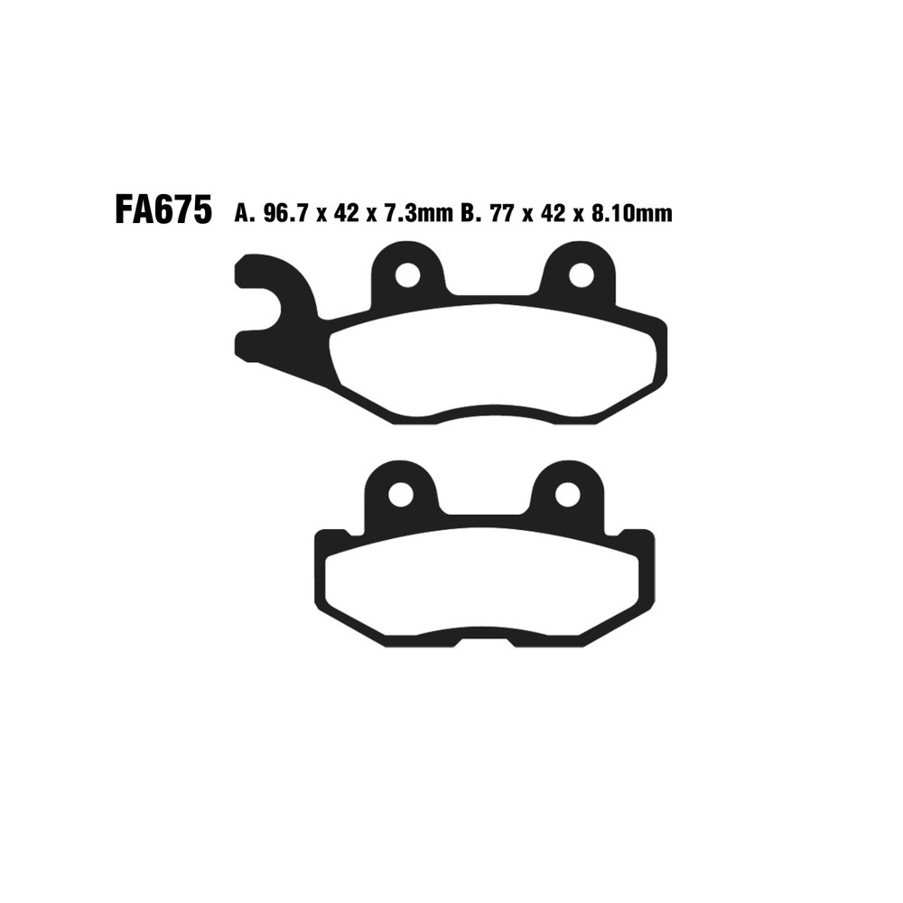 Brake Pads Tt Yamaha Yxm 700E14- Reardx for YAMAHA Quad YXM 700 E/ES 14- Brake Pads EBC