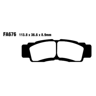 Brake Pads Tt Yamaha Yxr 100016- Front for YAMAHA YXR R/SE 00 16- Brake Pads EBC