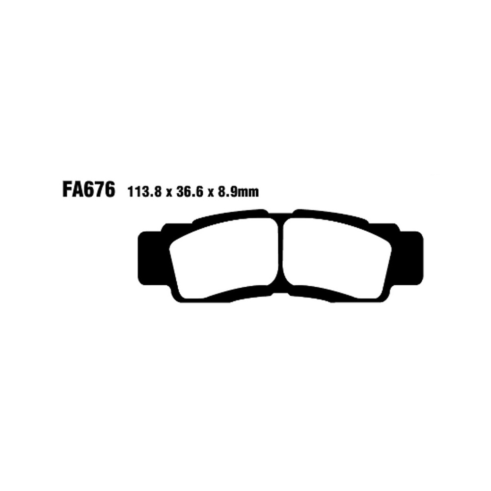 Brake Pads Tt Yamaha Yxr 100016- Front for YAMAHA YXR R/SE 00 16- Brake Pads EBC