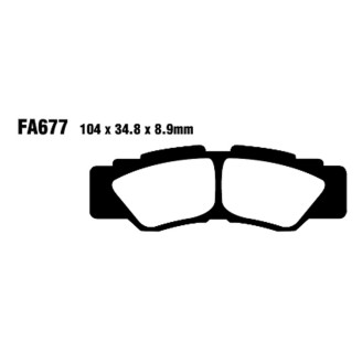 Brake Pads Tt Yamaha Yxr 100016- Rear - FA677TT