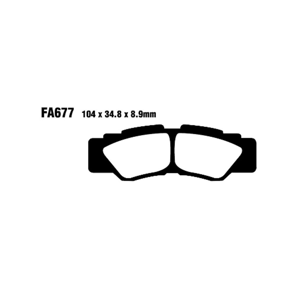 Brake Pads Tt Yamaha Yxr 100016- Rear - FA677TT