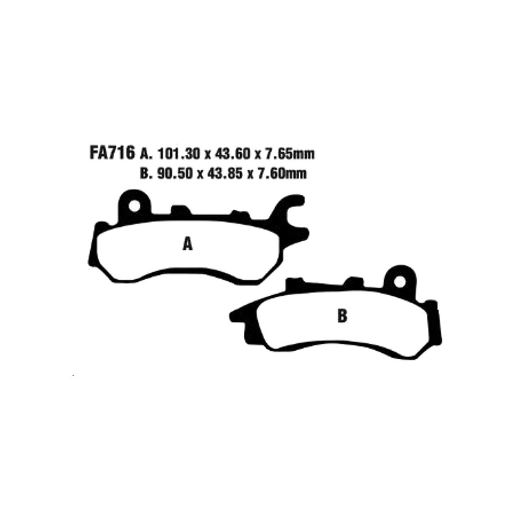 Brake Pads Honda CB125F 17-18FRONT for HONDA CB125F 17-18 Brake Pads EBC