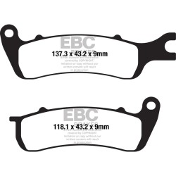 Brake Pads FA722 for AJS Cadwell/Tempest 125 19 Brake Pads EBC