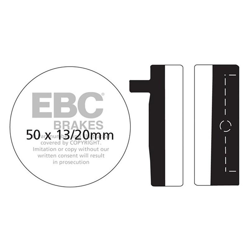 Brake Pads V Honda Cb 400/500/Trk 50 for HONDA CB 750 69-77 Brake Pads EBC