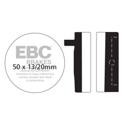 Pastiglie V Honda Cb 750 69-77 per HONDA CB 750 69-77 Pastillas de freno EBC