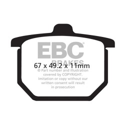 Brake Pads V Honda CX500-CBX1000 - FA029V