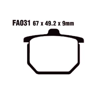 Brake Pads V Honda CB750/90079- - FA031V