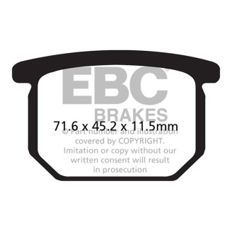 Brake Pads V Suzuki Gsx 750/1100 80- Front for SUZUKI GS E 550 80-84 and other model Brake Pads EBC