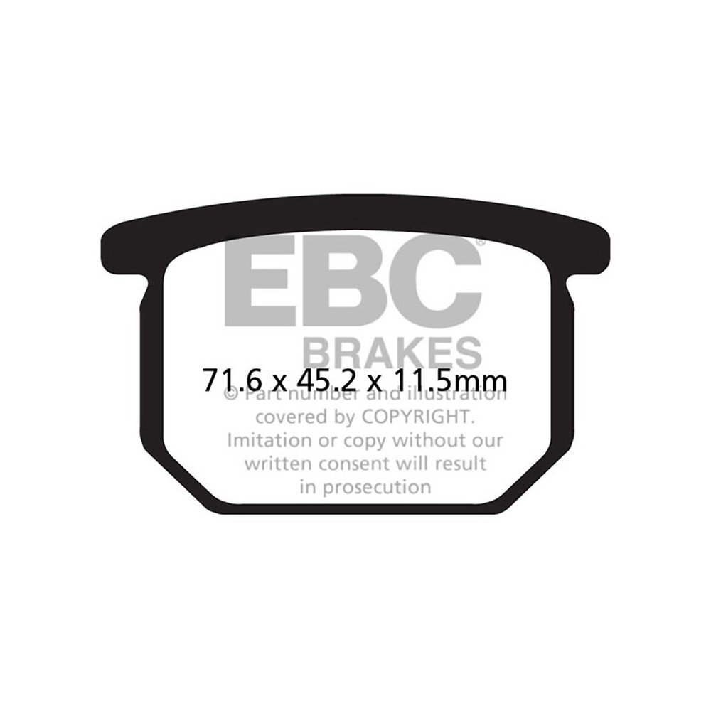 Brake Pads V Suzuki Gsx 750/1100 80- Front for SUZUKI GS E 550 80-84 and other model Brake Pads EBC