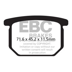 Brake Pads V Suzuki Gsx 750/1100 80- Front for SUZUKI GS E 550 80-84 and other model Brake Pads EBC