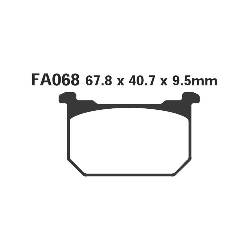 Brake Pads V Kawa Z750/100080-85 for KAWASAKI Z750/00 80-85 Brake Pads EBC