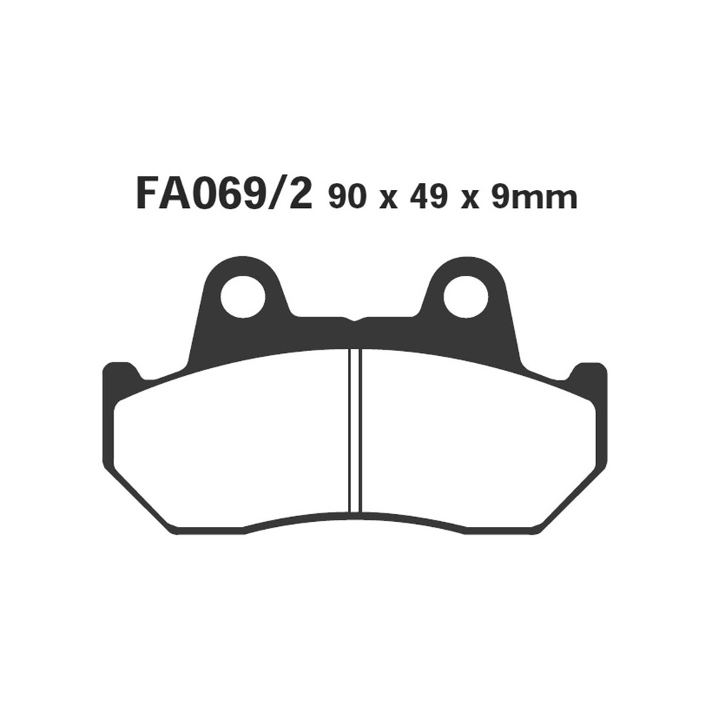 Pastiglie V Honda CB750-GL1100GOLDWING per HONDA CB 750F 83-84 e altri modelli Pastiglie Freno EBC