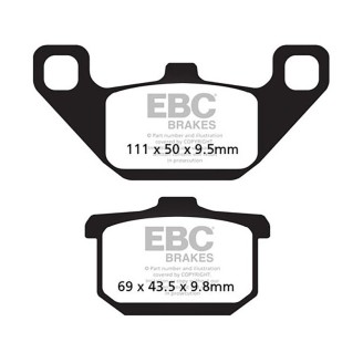 Brake Pads V Kawasaki Gpz 1000 for KAWASAKI GPZ 400/550/600/750/900/00 85- and other model Brake Pads EBC