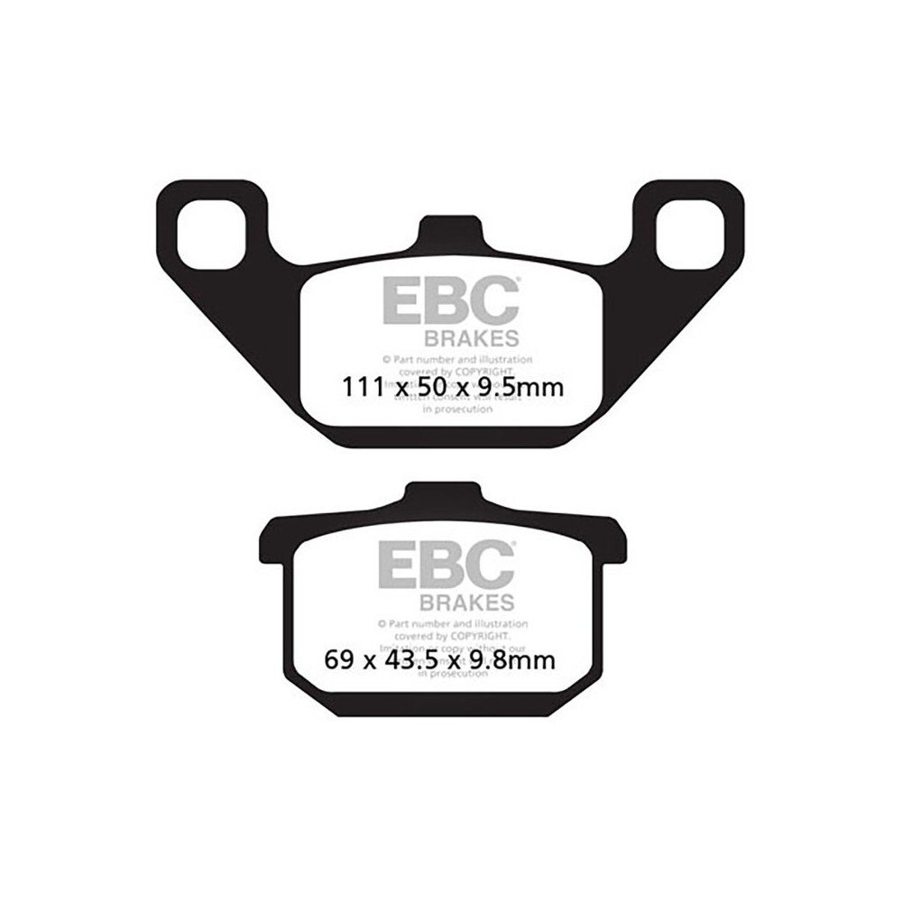 Pastiglie V Kawasaki Gpz 1000 per KAWASAKI GPZ 400/550/600/750/900/00 85- e altri modelli Bremsbeläge EBC