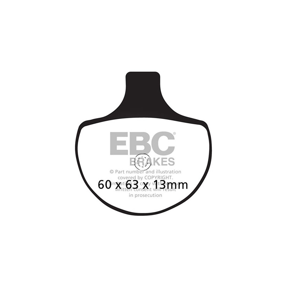 Pastiglie V H.D.Fx/D/S/R.. 84-99 per HARLEY DAVIDSON 40 FXSTS/FXSTSi/FLSTSC/FLSTSCi/FXSTSSE Heritage Springer/Springer Softail Classic/Screaming Eagle Springer Classic nd Pastiglie Freno EBC