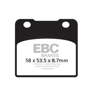 Brake Pads V Suzuki Vs Intrud. for SUZUKI Vs/VL Intruder 750/800/00/ 00 Brake Pads EBC