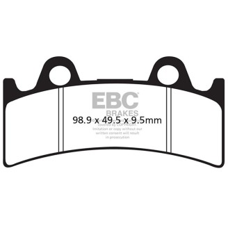 Brake Pads V Yamaha YFZ750 Rr-97 Front - FA190V