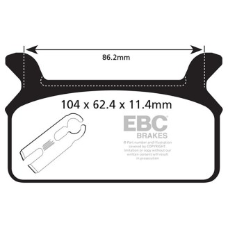 Brake Pads V H.D.Flhr / FLHRCI94-99 for HARLEY DAVIDSON FLT/FLHT/FLHTCI 86-99 and other model Brake Pads EBC