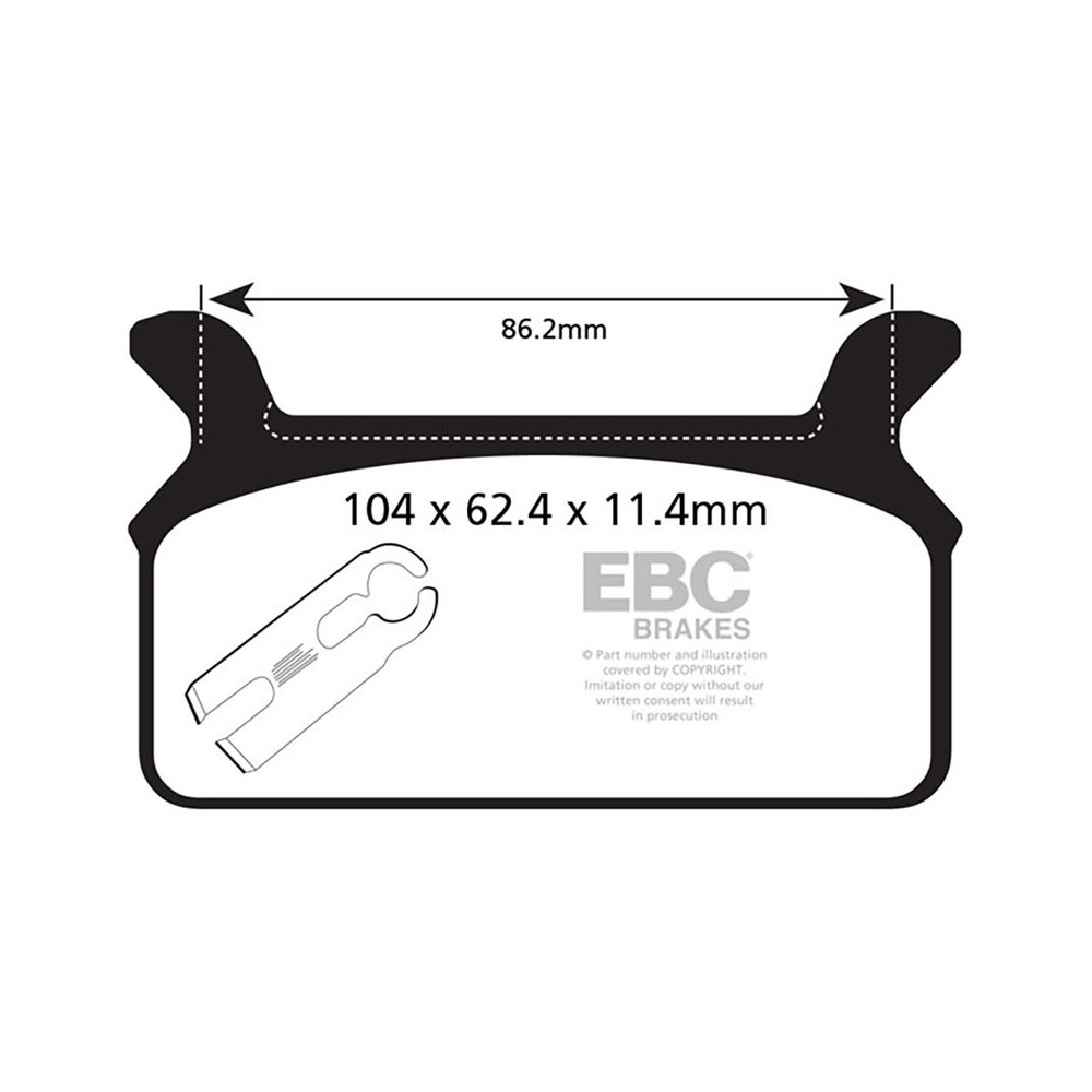 Brake Pads V H.D.Flhr / FLHRCI94-99 for HARLEY DAVIDSON FLT/FLHT/FLHTCI 86-99 and other model Brake Pads EBC