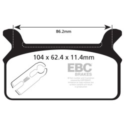 Brake Pads V H.D.Flhr / FLHRCI94-99 for HARLEY DAVIDSON FLT/FLHT/FLHTCI 86-99 and other model Brake Pads EBC