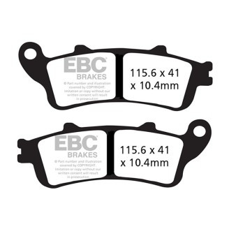 Brake Pads V FA261/2V for HONDA GL 00 Goldwing 06-18 Brake Pads EBC