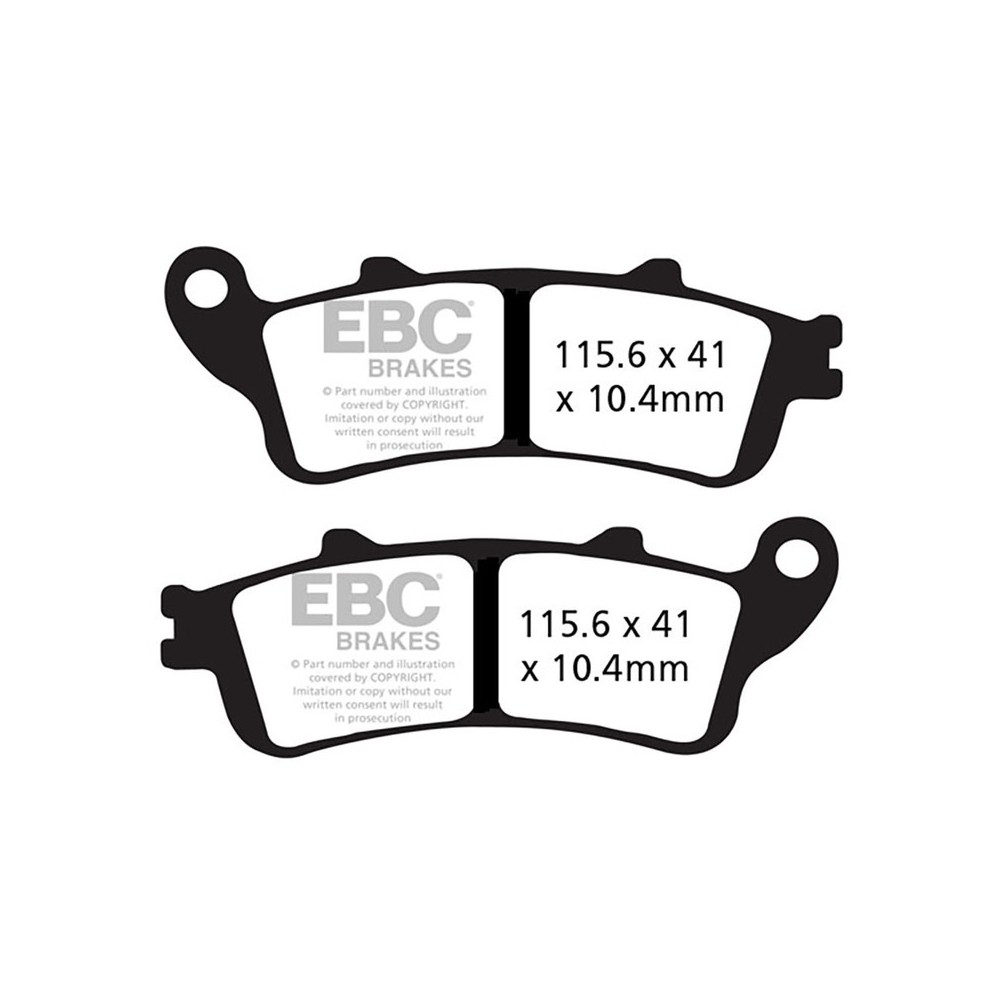Pastiglie V FA261/2V per HONDA GL 00 Goldwing 06-18 Bremsbeläge EBC