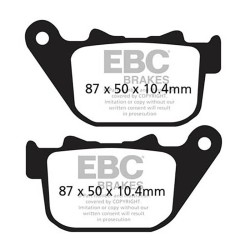 Brake Pads V H.D.883 04- Rear - FA387V