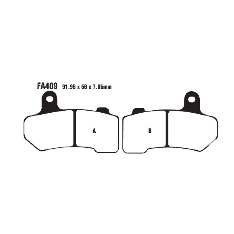 Brake Pads V H.D.Vrscr Streetrod 06- Front for HARLEY DAVIDSON FLHR Road King 84 08-22 and other model Brake Pads EBC